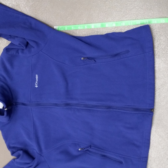 Purple Columbia Long Sleeve, Zip Up, With Pockets Sweatshirt - Picture 9 of 12